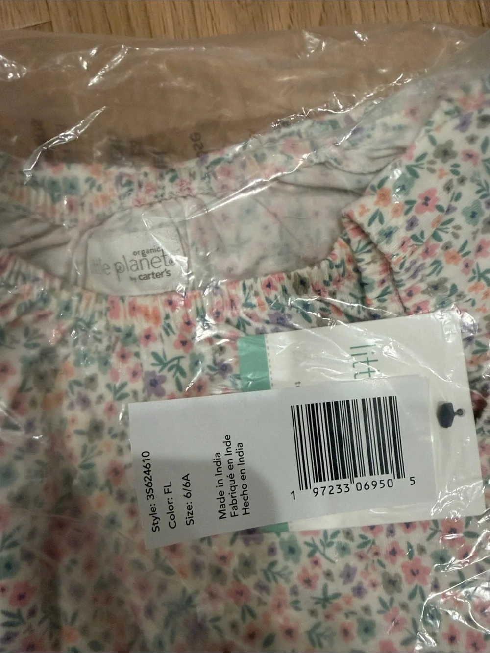 Carter's Floral Cotton Romper